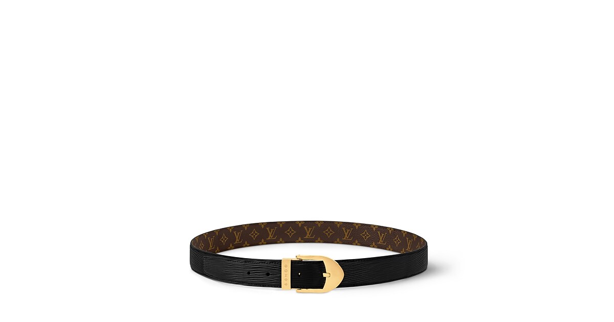 Louis Vuitton Epi Belt Accessories Logo Leather Orange Silver M9552 Louis Vuitton Monogram Eclipse Orange Gradient Belt – Savonches main image 3