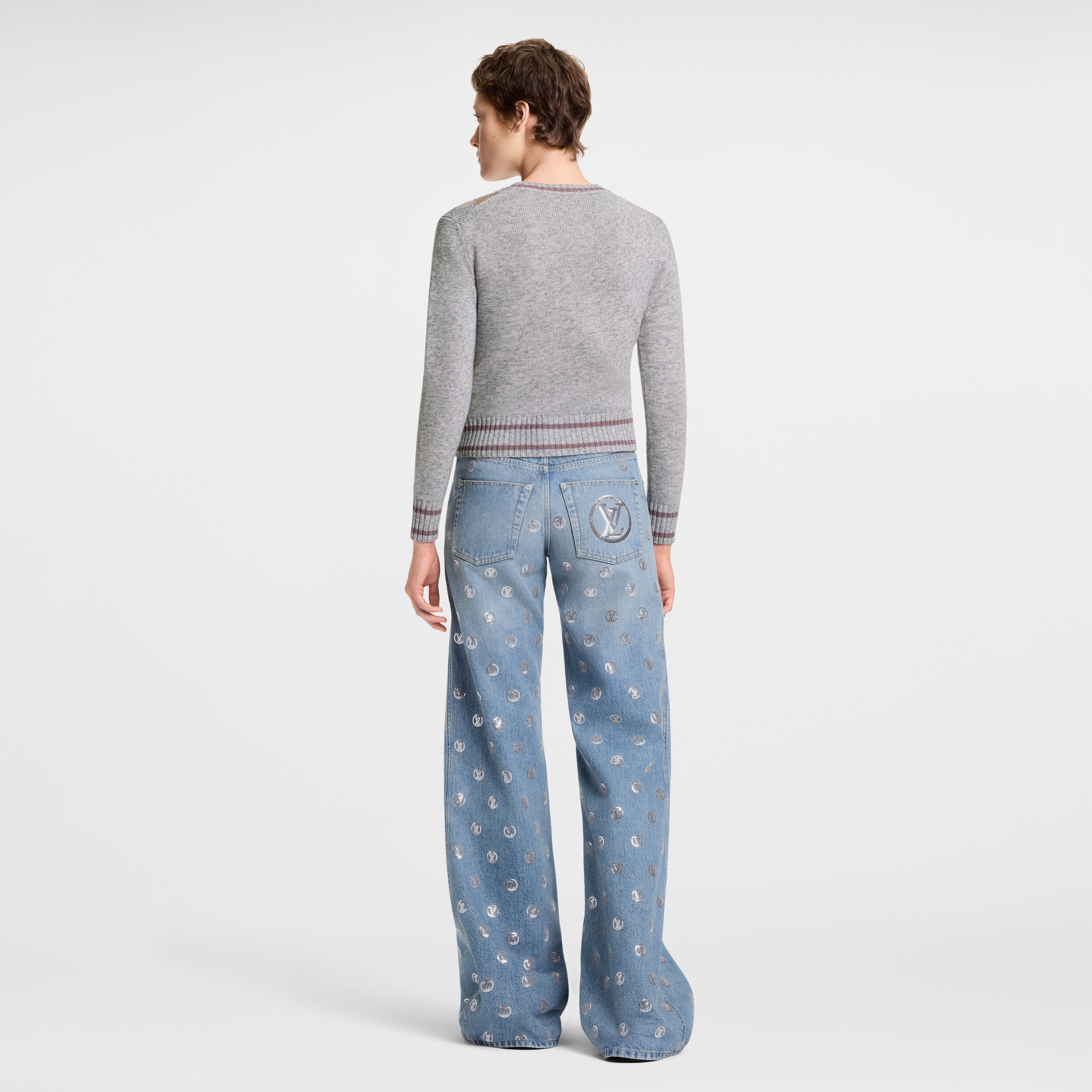 3D Signature Argyle Pullover  in Women