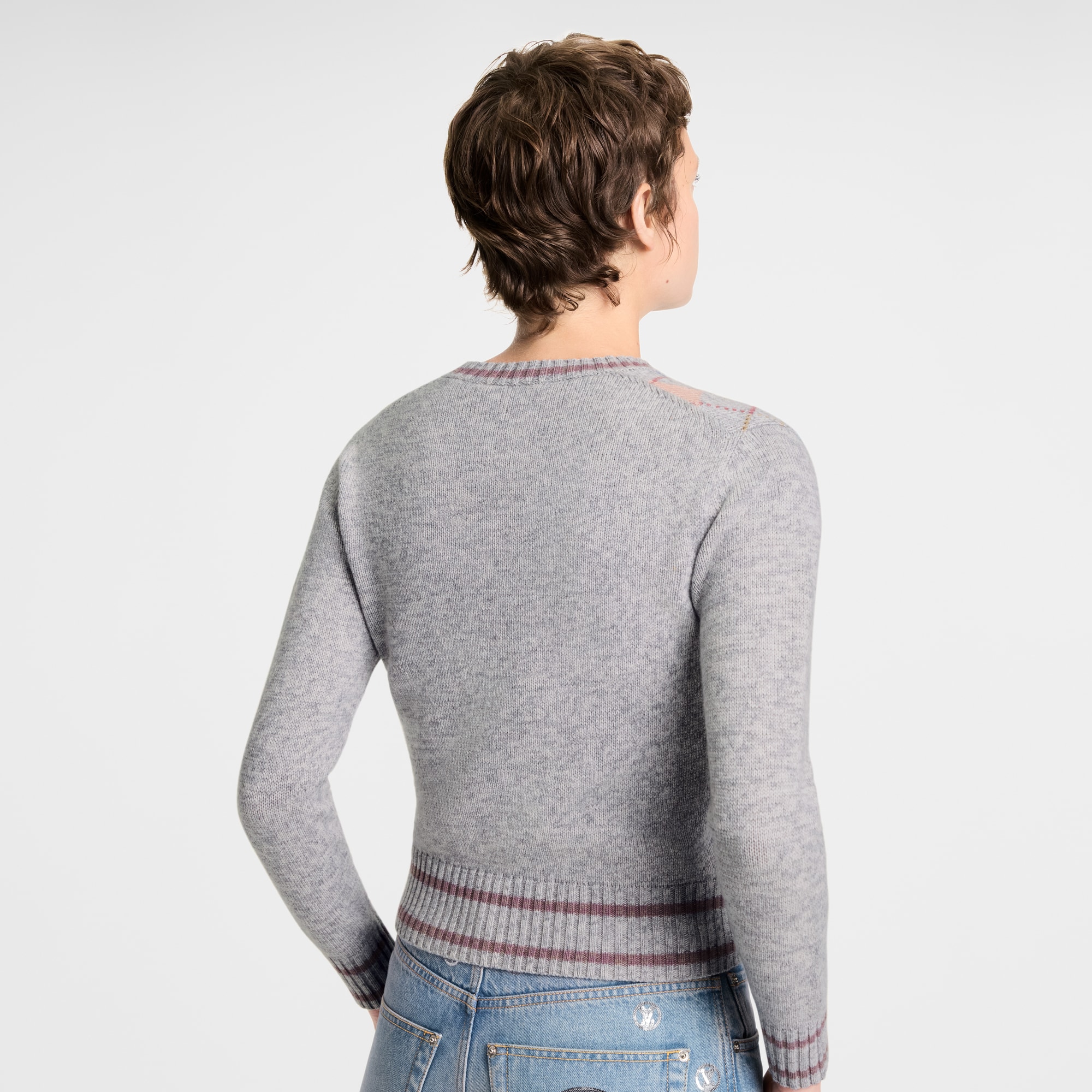 3D Signature Argyle Pullover  in Women