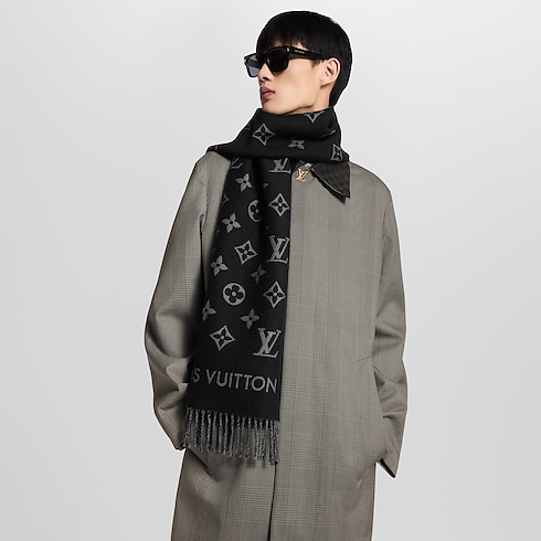 All About Monogram Scarf worn view