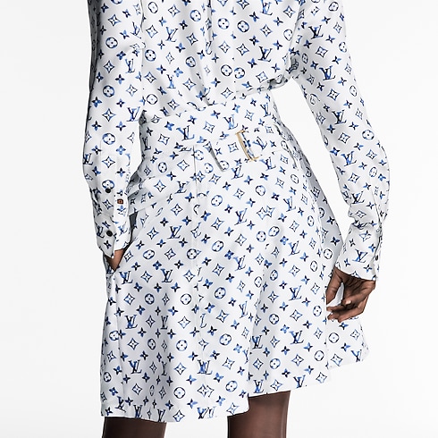 Aquarelle Monogram Belt Shorts in Women's Ready-to-Wear Skirts and Shorts collections by Louis Vuitton (Product zoom)