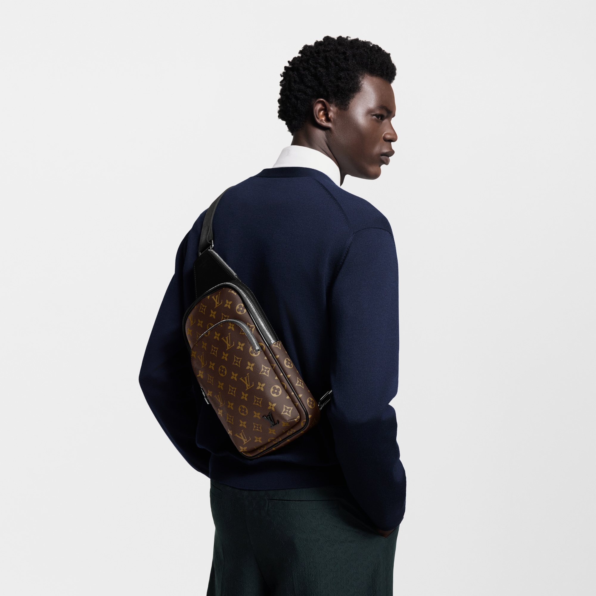 Avenue Slingbag Monogram Macassar in Men