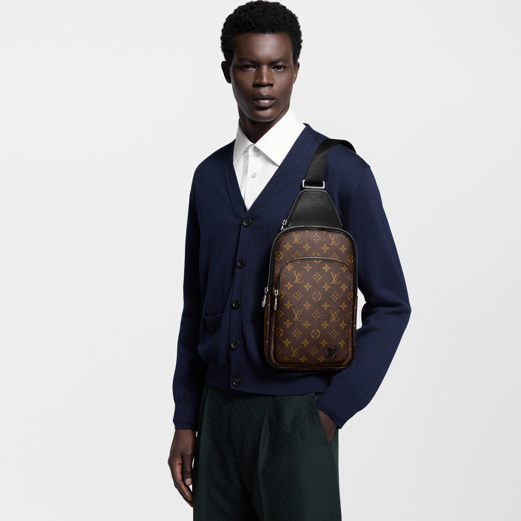 Avenue Slingbag Monogram Macassar in Men
