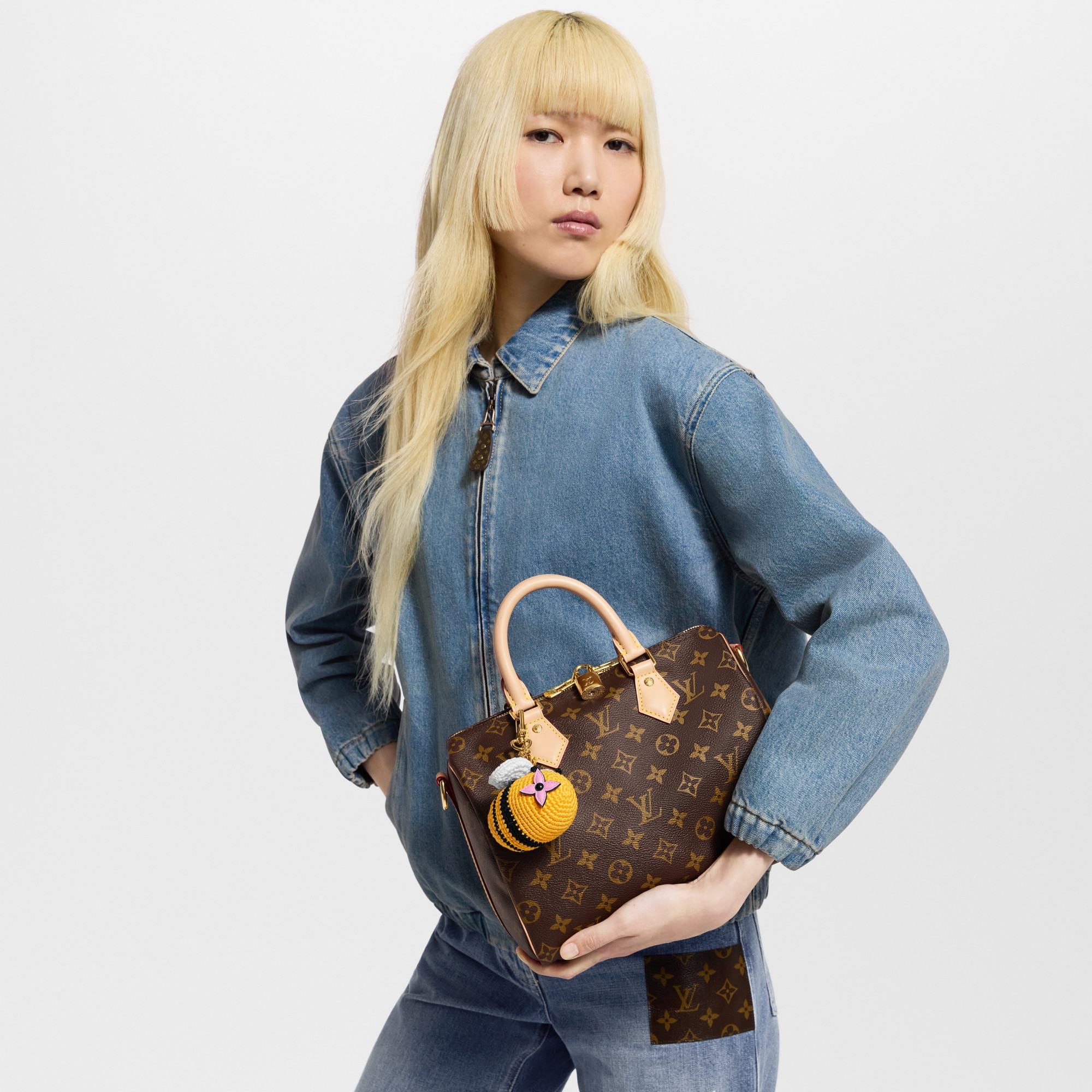 Bee LV Crochet Bag Charm . in Women