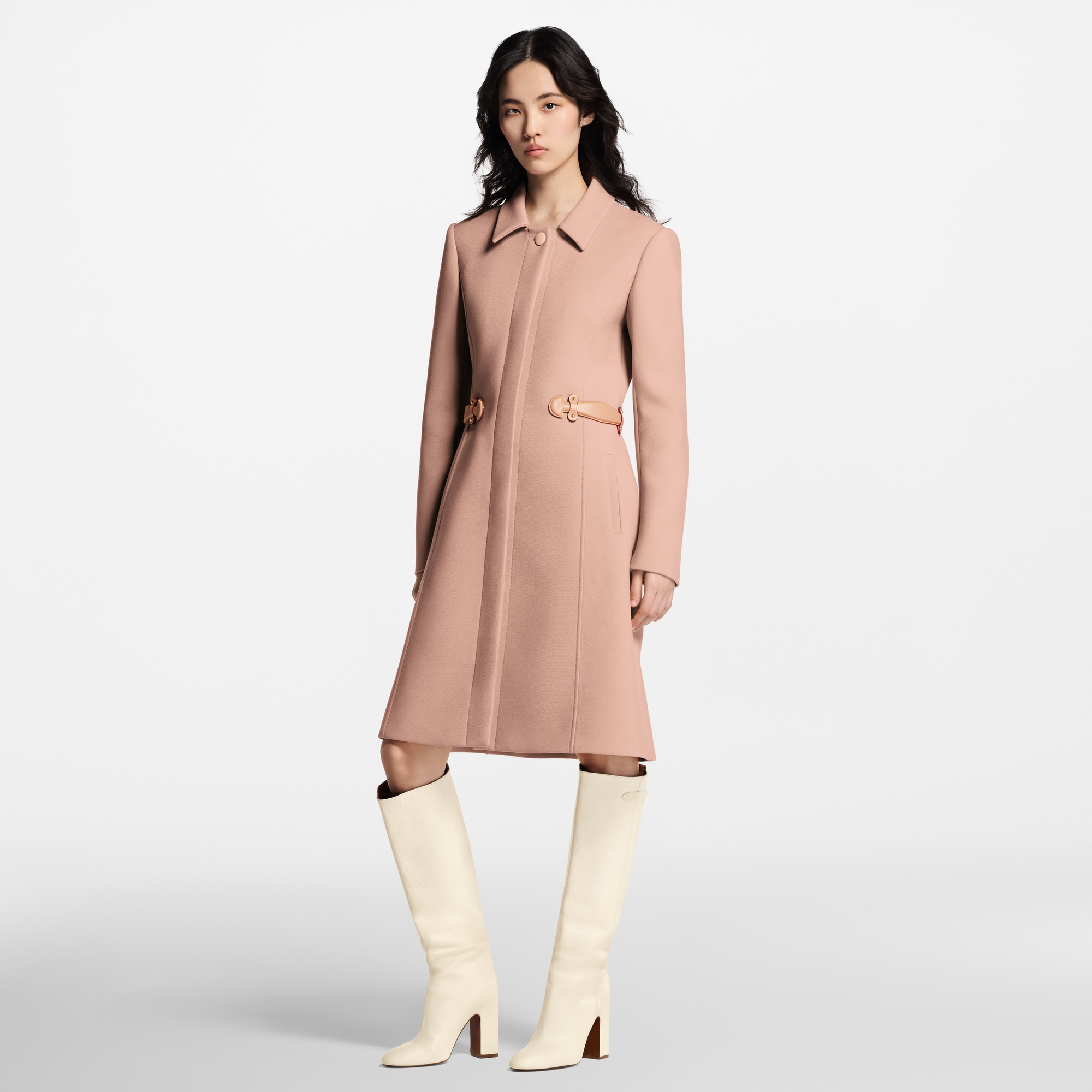 Belt Detail Coat  in Women