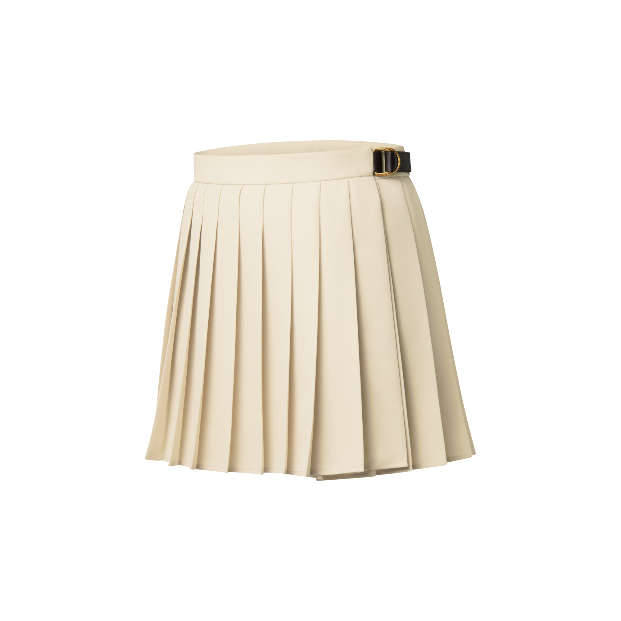 Belt Detail Pleated Mini Skirt  in Women