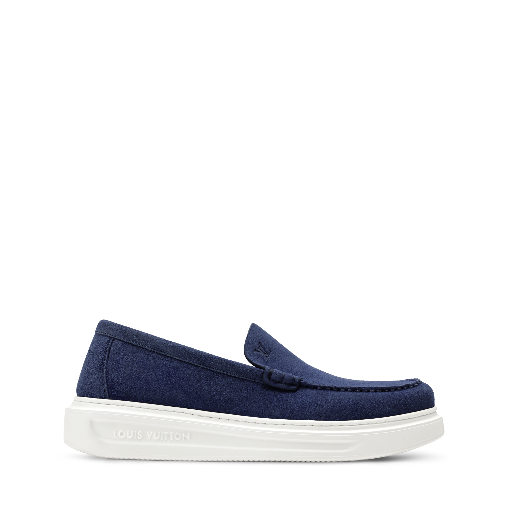 Louis Vuitton Navy Men\'s Slip-On Loafers Beverly Hills Loafer - Shoes | LOUIS VUITTON main image 2