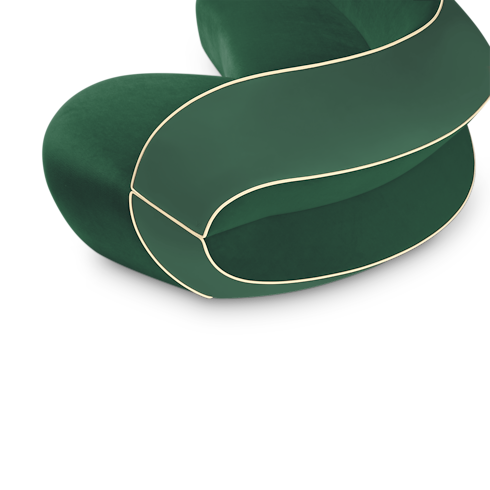 Binda Sofa By Raw Edges in Trunks, Travel and Home's Home and Art of Dining Furniture collections by Louis Vuitton (Product zoom)