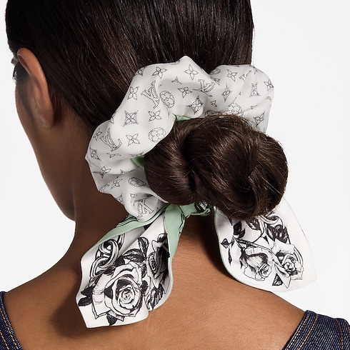 Blooming Monogram Scrunchy . in Women's Accessories Hair Accessories collections by Louis Vuitton (Product zoom)