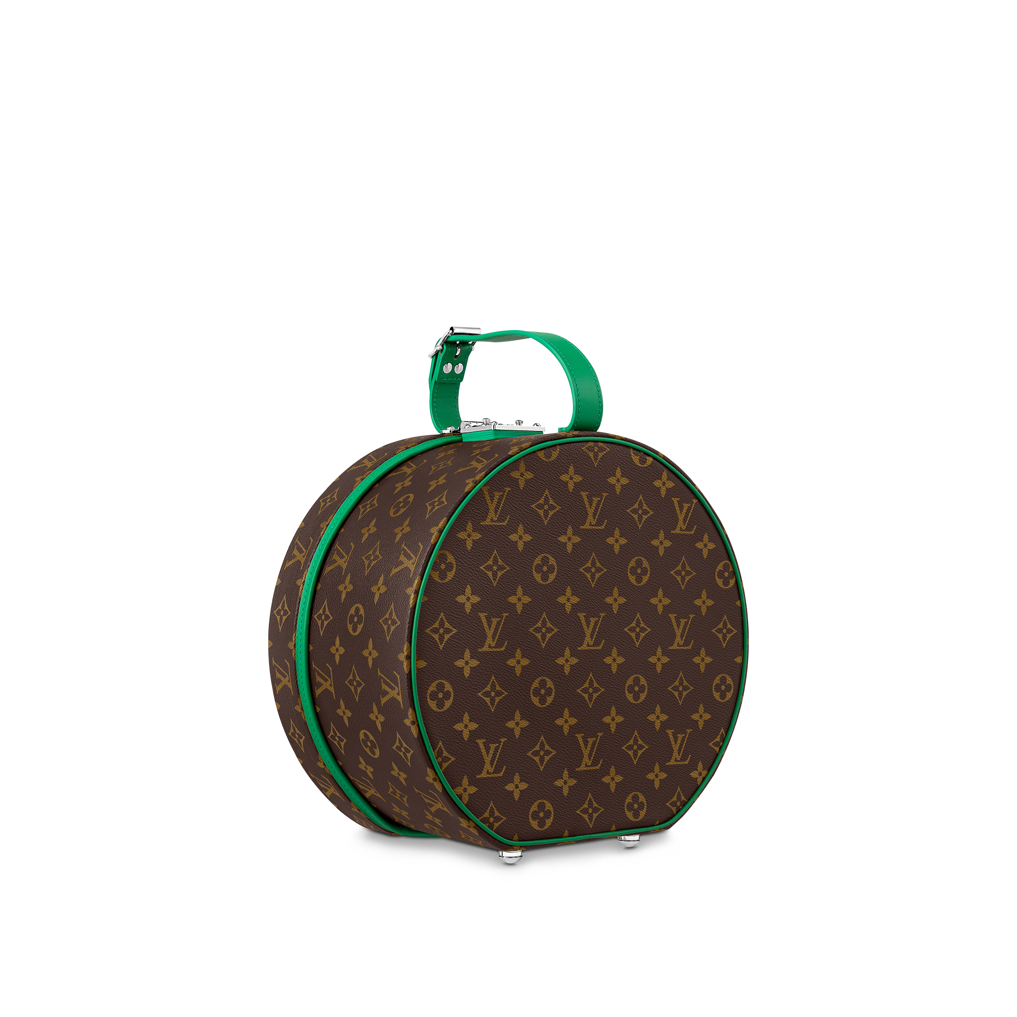 Boîte Chapeau 30 Macassar Vert Monogram Macassar in Trunks, Travel and Home
