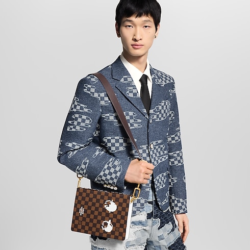 Book Messenger Damier Ebene Canvas in Bags and Small Leather Goods's Men Bags Newness collections by Louis Vuitton (Product zoom)