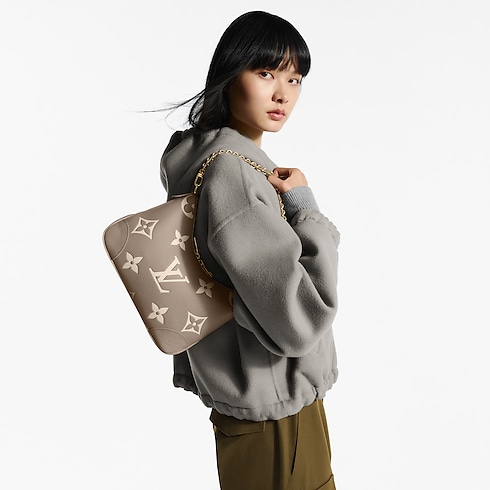 Boulogne PM Bicolour Monogram Empreinte Leather in Women's Handbags All Handbags for Women collections by Louis Vuitton (Product zoom)