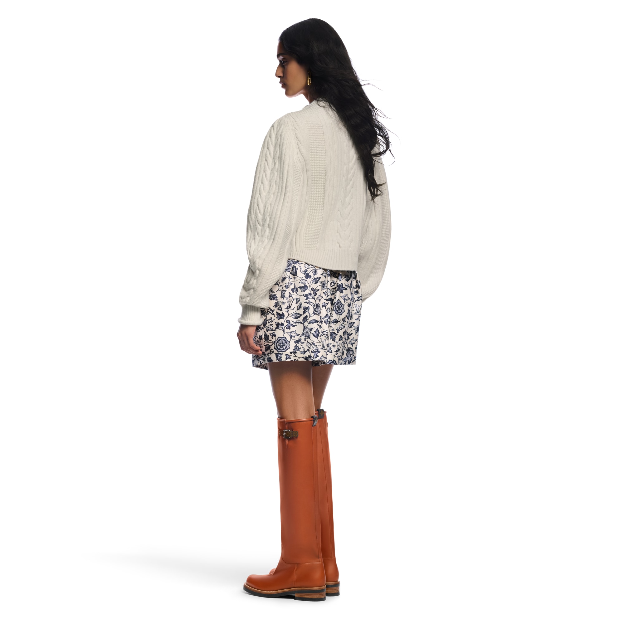 Cable Knit Strap Cardigan  in Women