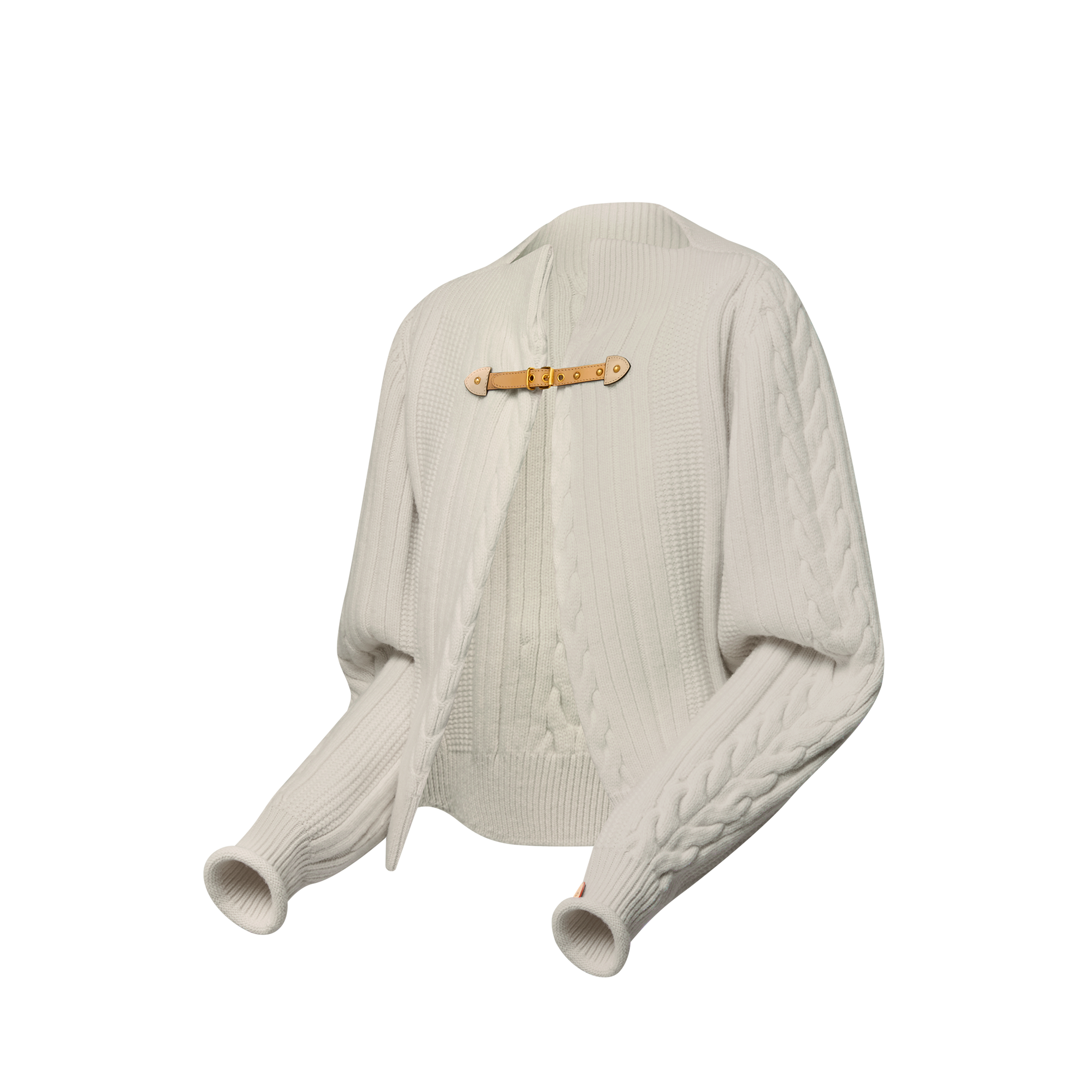 Cable Knit Strap Cardigan  in Women