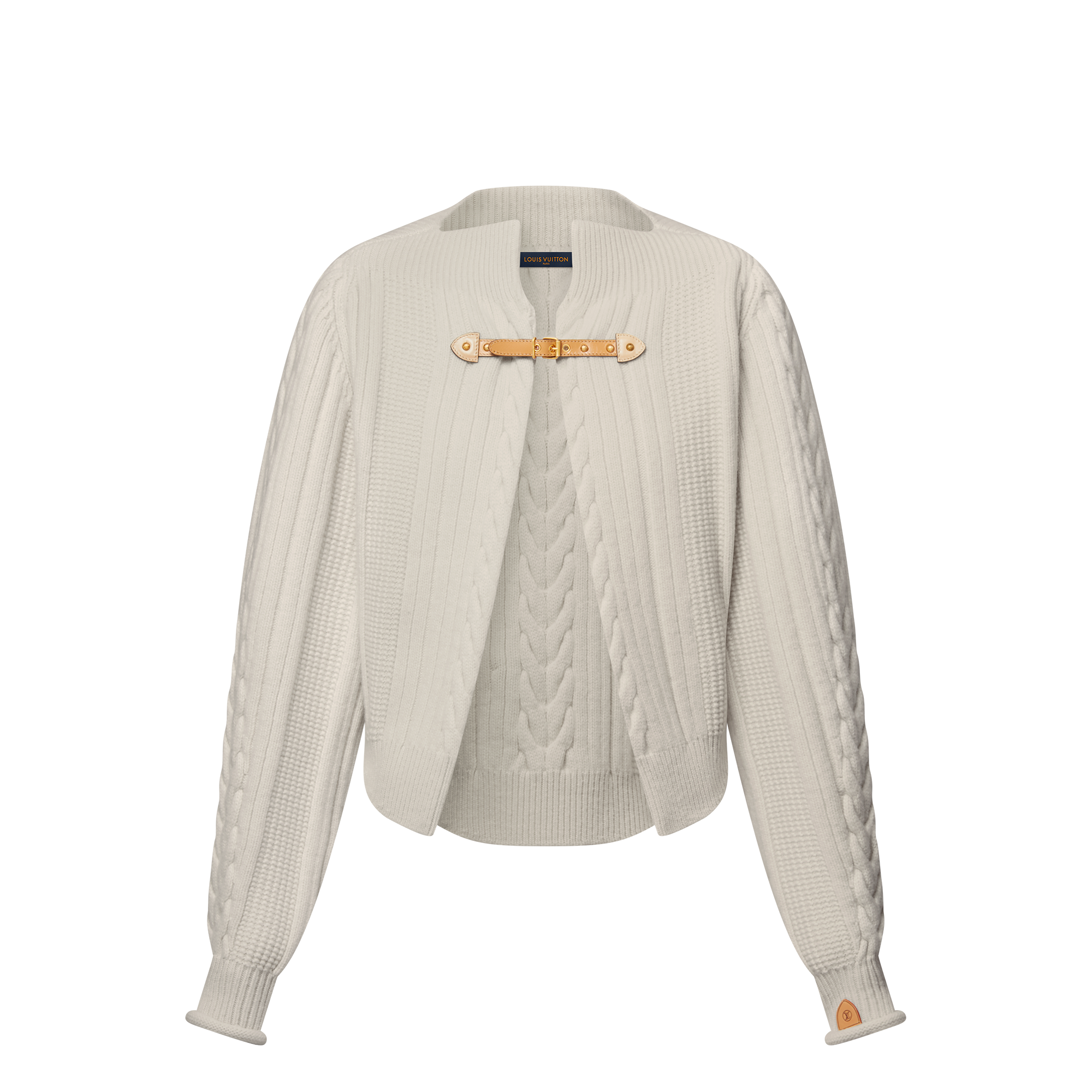 Cable Knit Strap Cardigan  in Women