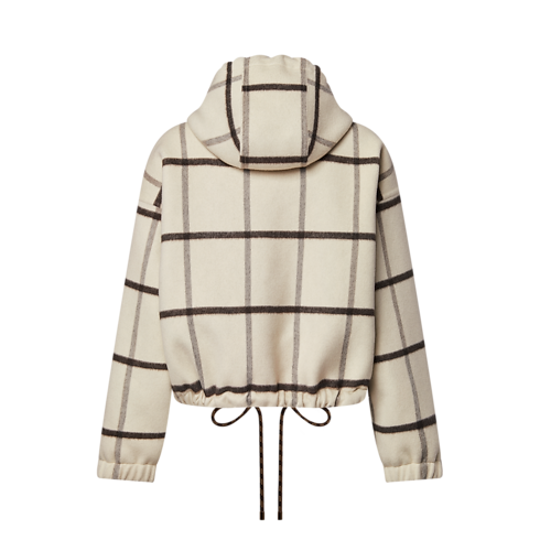 Check Motif Hooded Jacket in Women's Ready-to-Wear Coats and Jackets collections by Louis Vuitton (Product zoom)