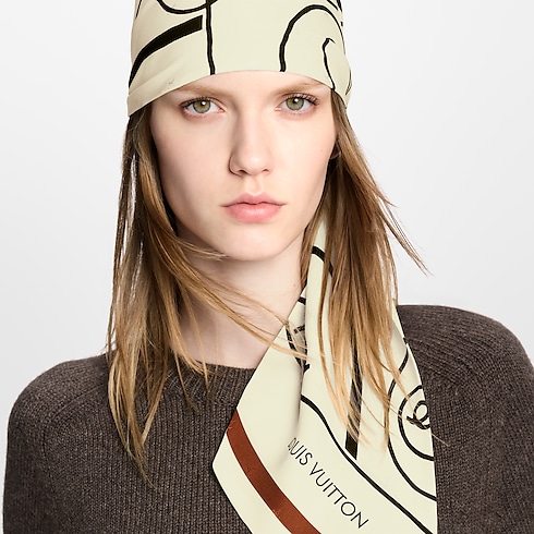 Chemin Faisant By Andree Putman Lavalliere . in Women's Accessories Silk Squares and Bandeaus collections by Louis Vuitton (Product zoom)