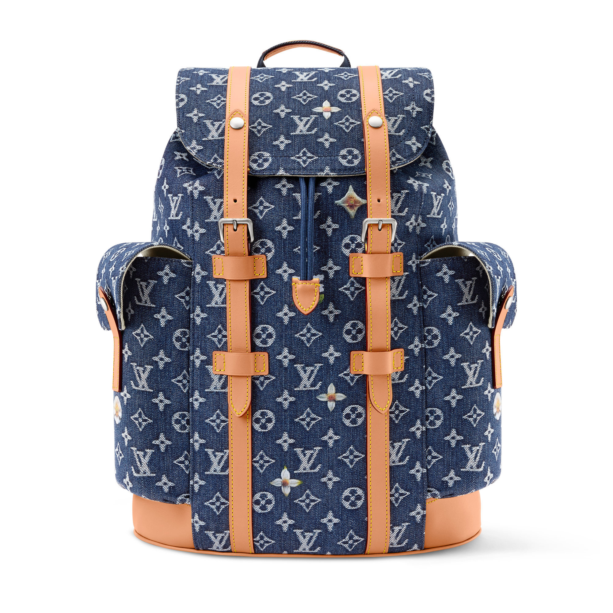 blue monogram louis vuitton backpack Louis Vuitton Backpack Multipocket Clouds Monogram Blue in Coated Canvas  with Silver-tone