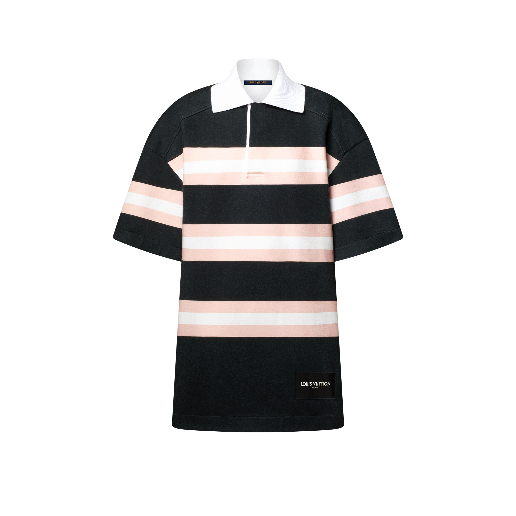 Chunky Stripes Polo Dress  in Women