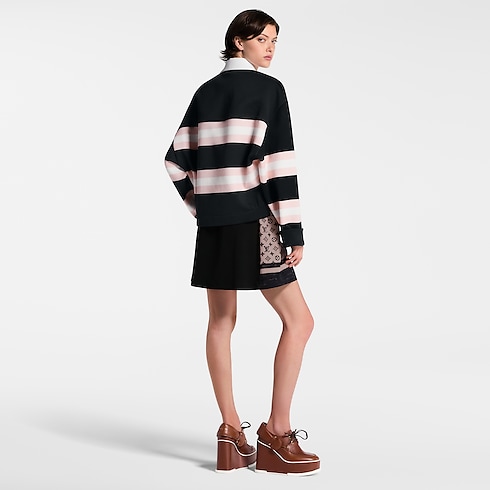 Chunky Stripes Polo Top in Women's Ready-to-Wear Tops collections by Louis Vuitton (Product zoom)