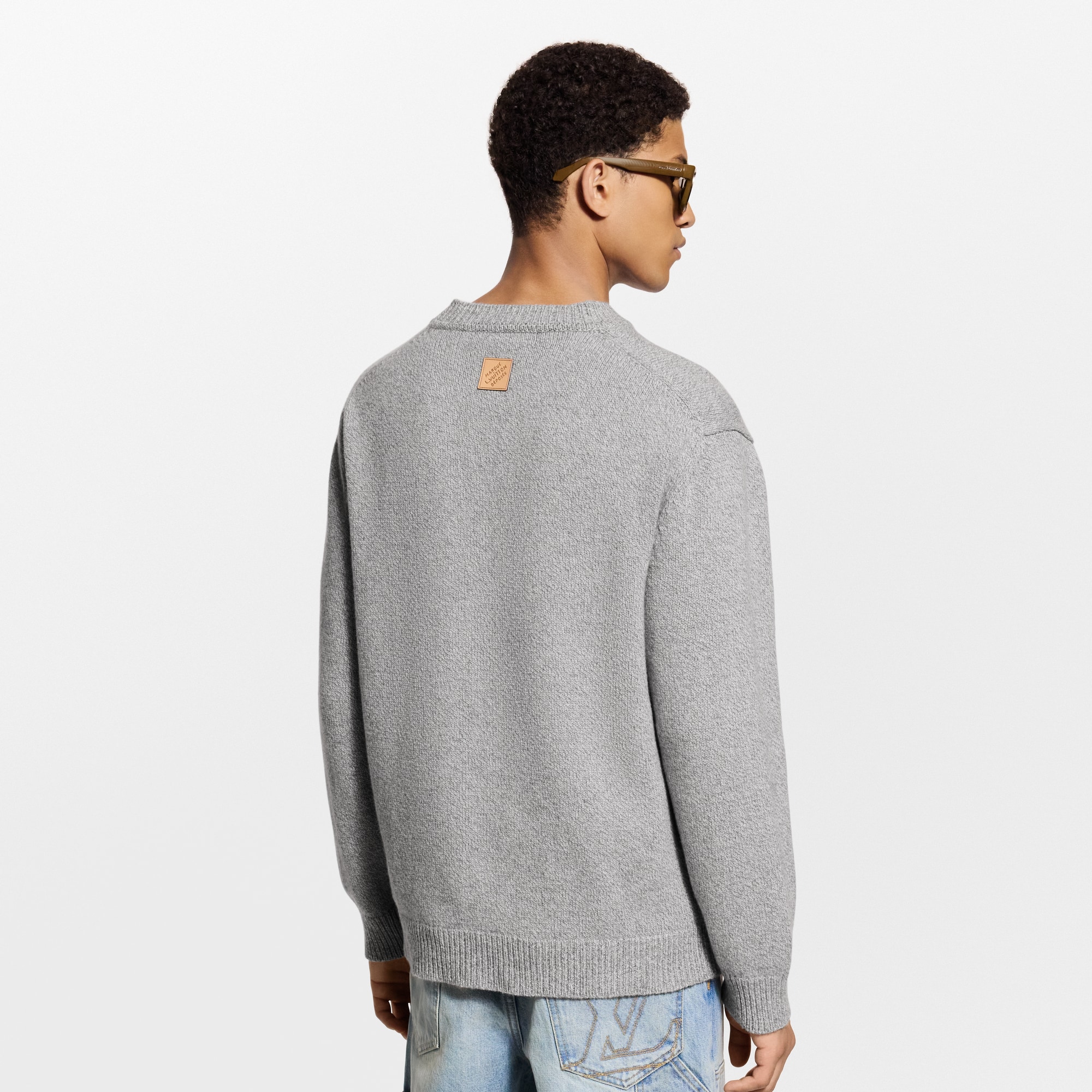 Chunky Wool-Cashmere Crewneck  in Men