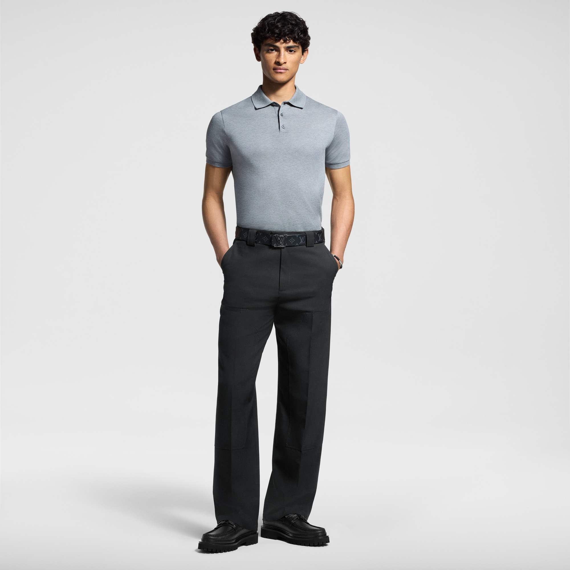 Classic Short Sleeve Pique Polo  in Men