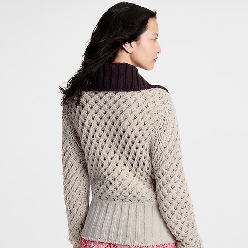 Color-Blocked Knit Jacket in Women's Ready-to-Wear Coats and Jackets collections by Louis Vuitton (Product zoom)