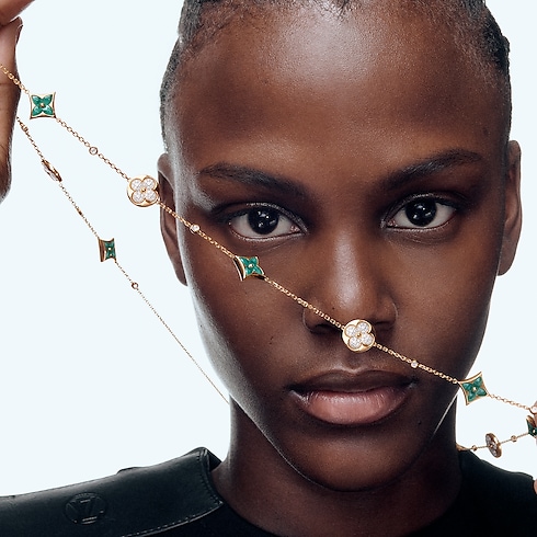 Color Blossom BB Multi-Pattern Long Necklace, Yellow Gold, Amazonite and Diamonds in Jewellery's Categories Necklaces and Pendants collections by Louis Vuitton (Product zoom)