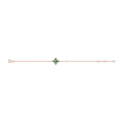 Color Blossom BB Star Bracelet, Pink Gold, Malachite And Diamond in Jewellery's Categories Bracelets collections by Louis Vuitton (Product zoom)