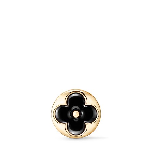 Color Blossom BB Sun Ear Stud, Yellow Gold and Onyx - Per Unit in Jewellery's Categories Earrings collections by Louis Vuitton (Product zoom)