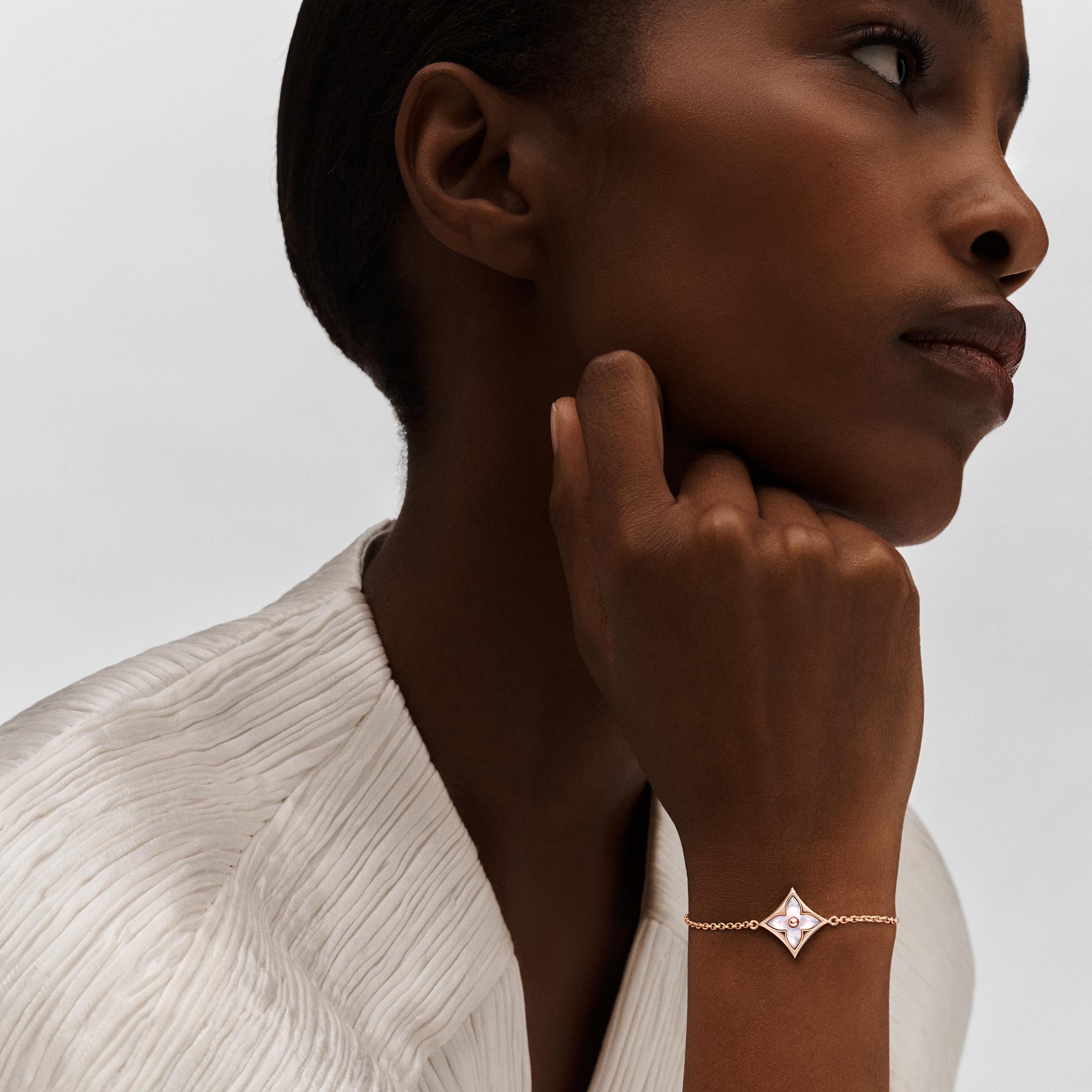 Color Blossom star bracelet, pink gold and white mother-of-pearl  in Jewellery