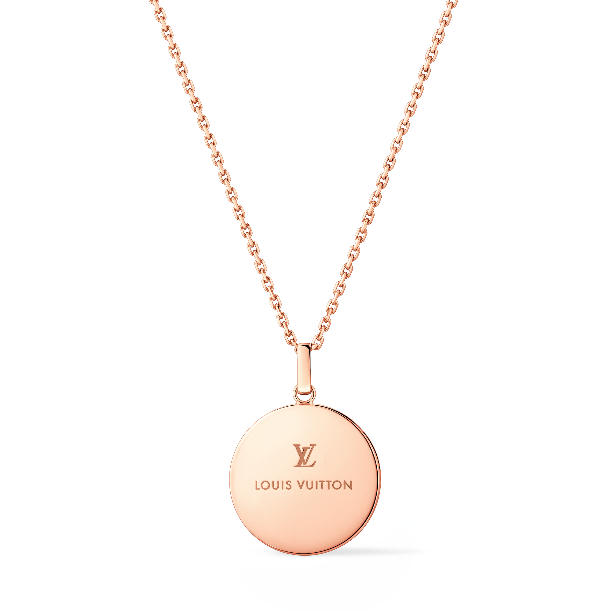 Color BLOSSOM XL MEDALLION, PINK GOLD,MALACHITE AND DIAMOND  in Jewellery