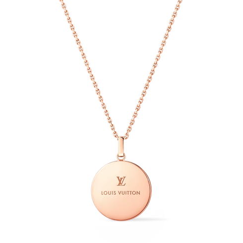 Color BLOSSOM XL MEDALLION, PINK GOLD,MALACHITE AND DIAMOND in Jewellery's Categories All Fine Jewellery collections by Louis Vuitton (Product zoom)