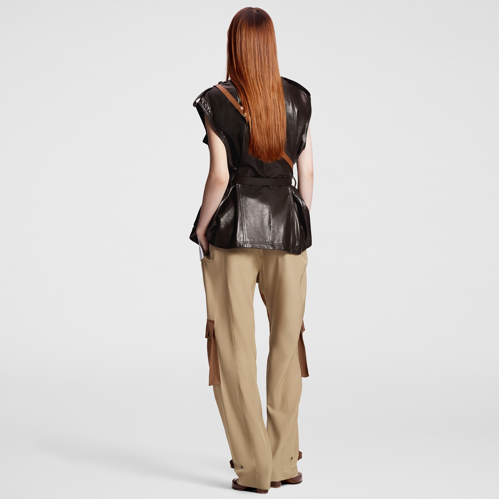 Colour-Blocked Cargo Pants  in Women