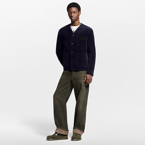 Corduroy Collarless Jacket in Men's Ready-to-Wear Blazers and Jackets collections by Louis Vuitton (Product zoom)