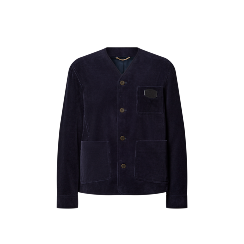 Corduroy Collarless Jacket in Men's Ready-to-Wear Blazers and Jackets collections by Louis Vuitton (Product zoom)