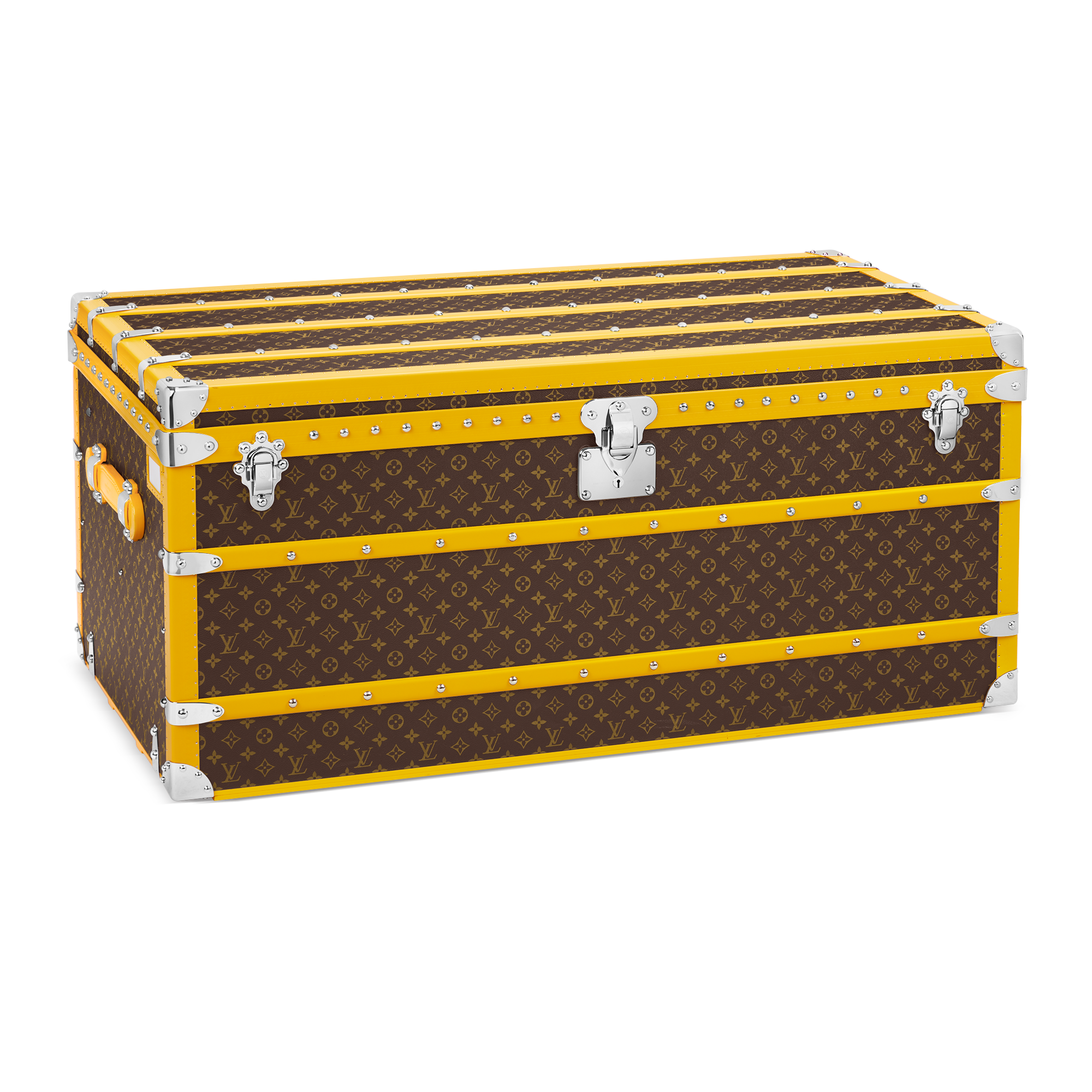 Courrier Lozine 110 Macassar Jaune Monogram Macassar in Trunks, Travel and Home