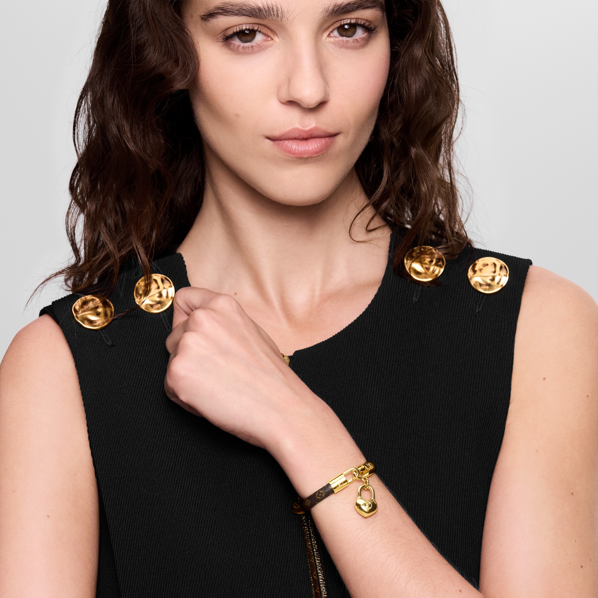 Crazy In Lock Charm Bracelet Other Leathers in Women
