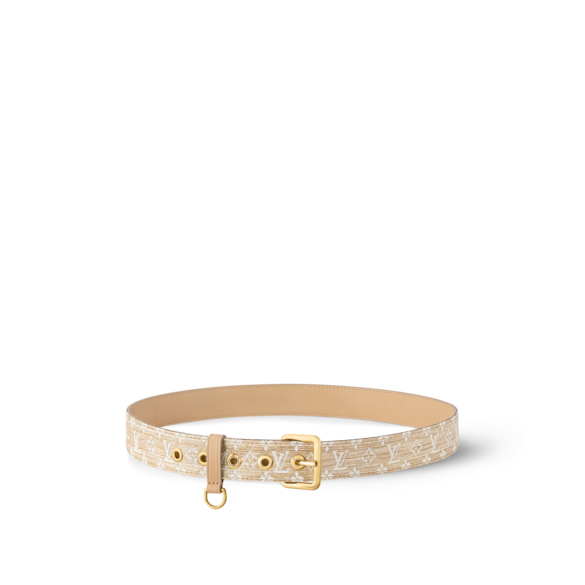 D-Ring Raffia 30mm Belt  in Women