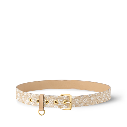 D-Ring Raffia 30mm Belt in Women's Accessories Women's Belts collections by Louis Vuitton (Product zoom)