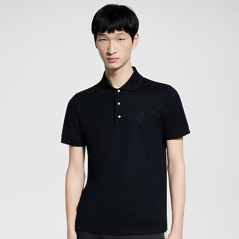 Damier Cotton Pique Polo in Men's Ready-to-Wear T-shirts and Polos collections by Louis Vuitton (Product zoom)