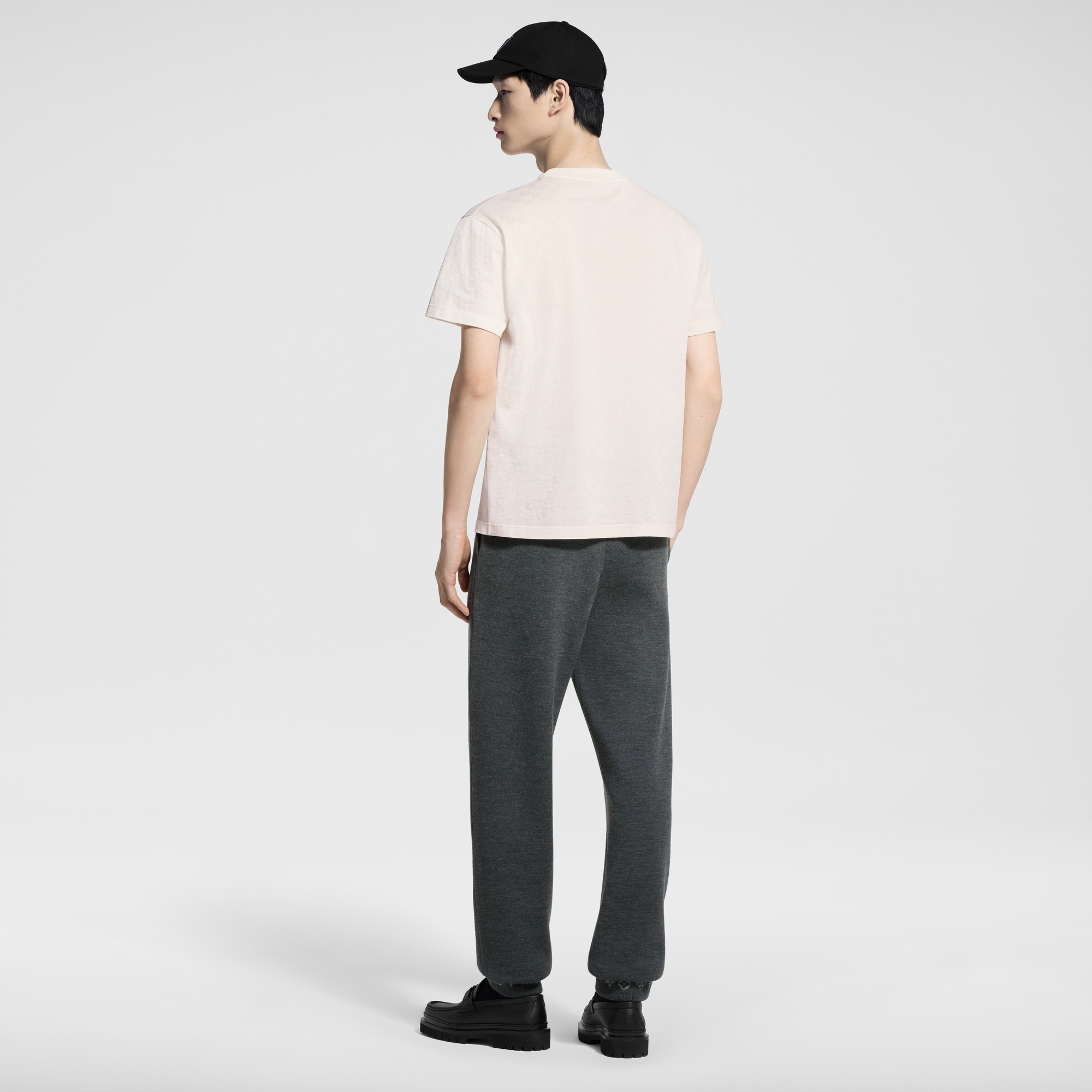 Damier Cotton Pique T-Shirt  in Men