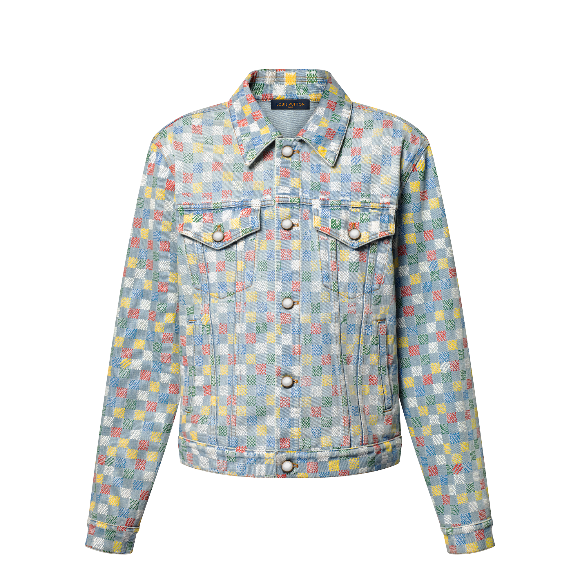 Damier Denim Trucker Jacket  in Men