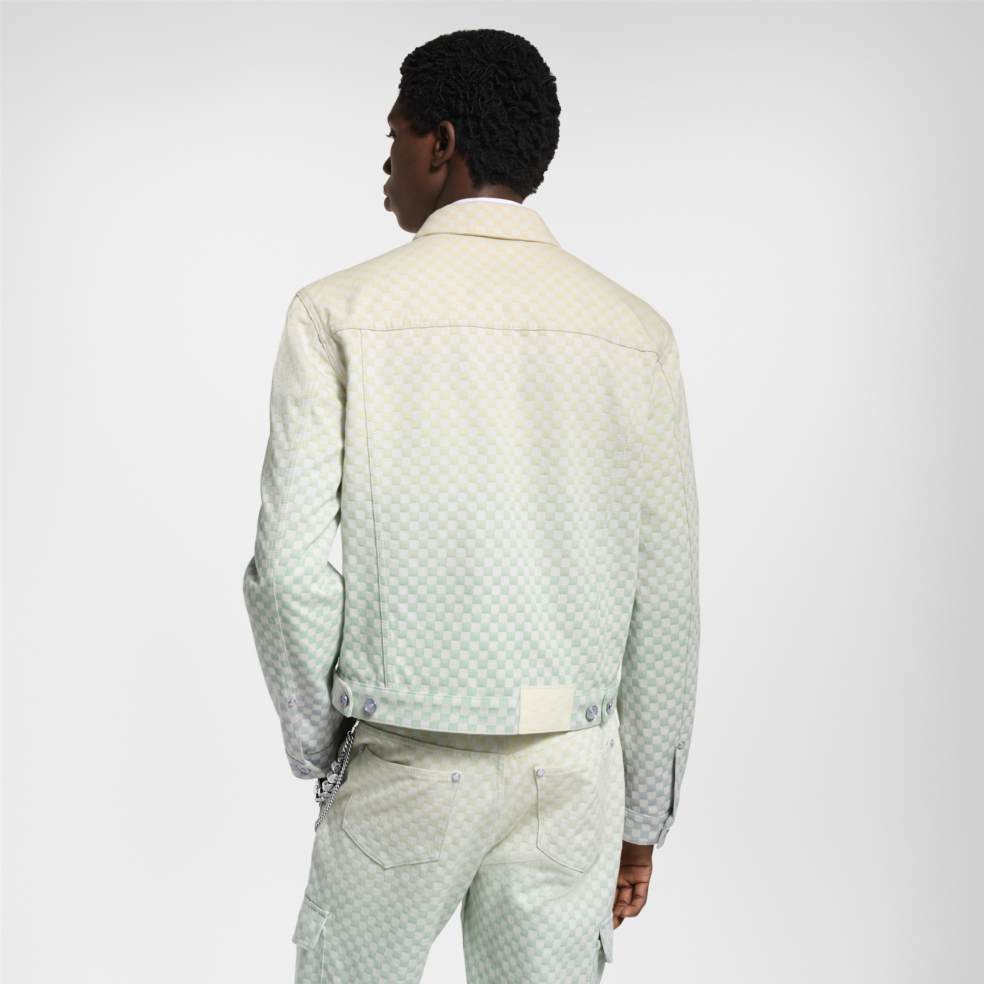 Damier Gradient Jacquard Denim Jacket  in Men