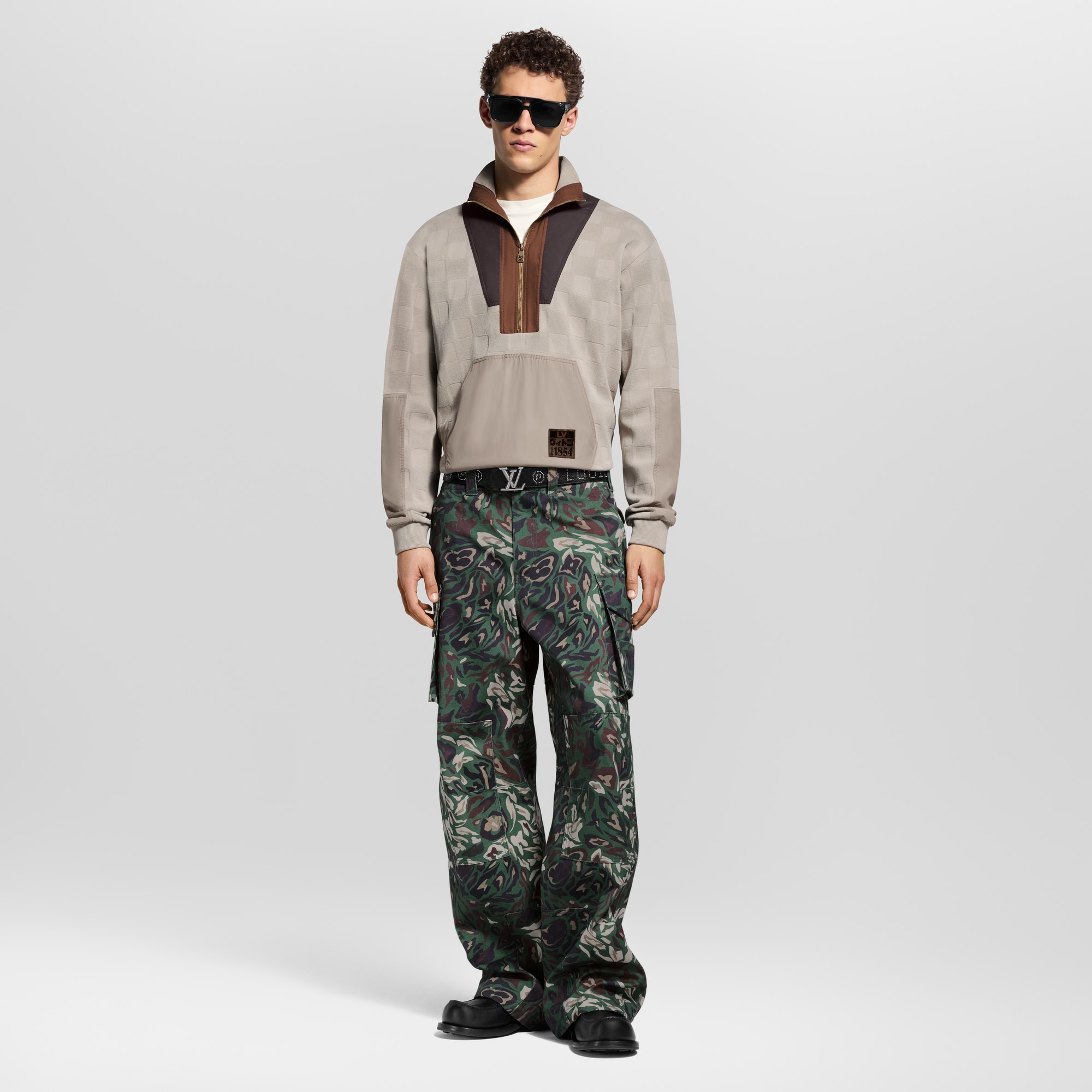 Damier Hybrid Half-Zip Workwear Pullover  in Men