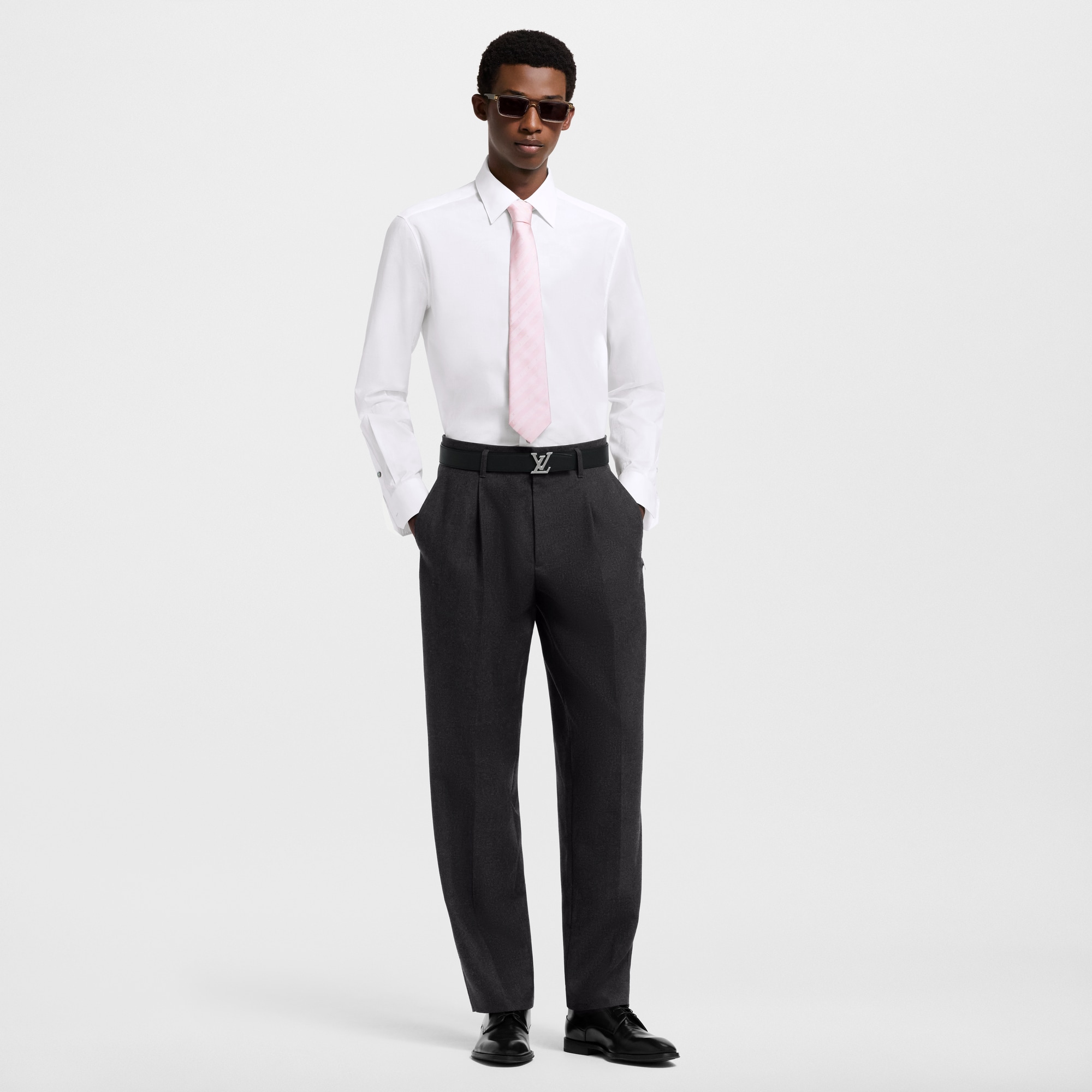 Damier Long-Sleeved Shirt  in Men