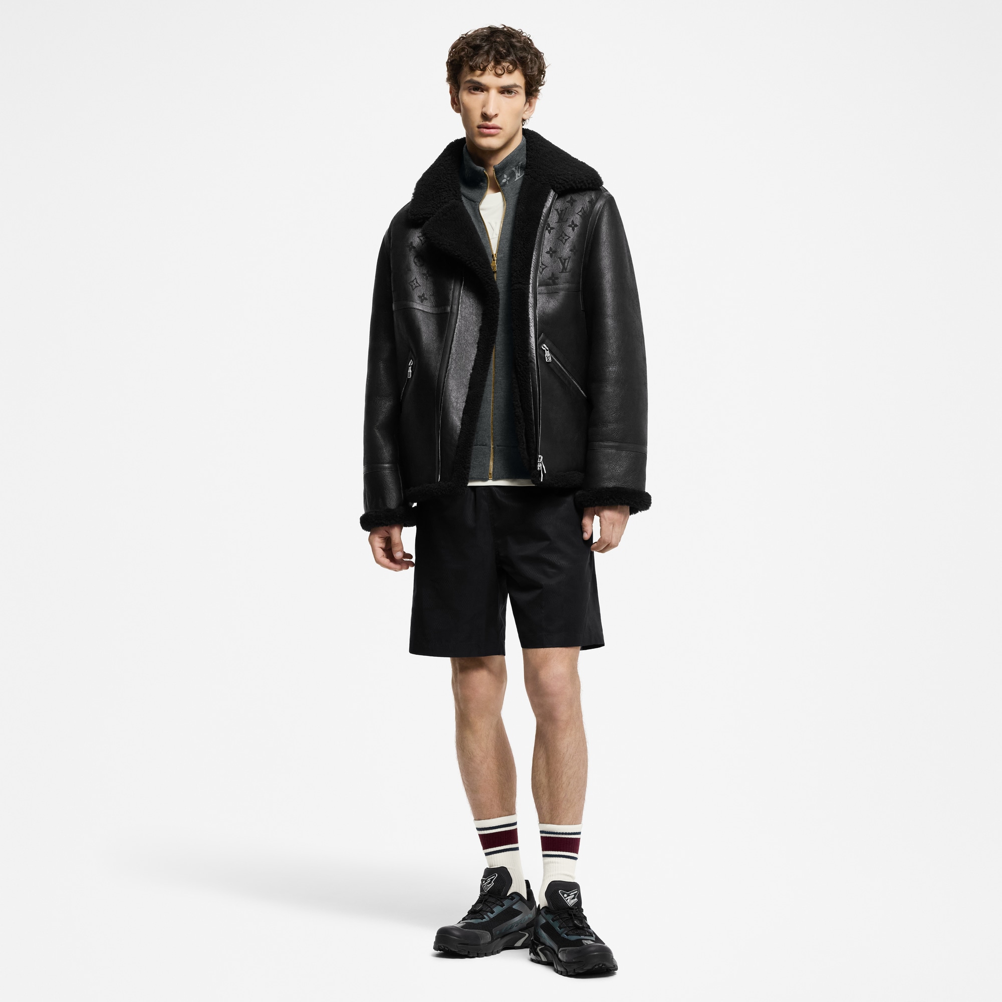 Damier Nylon Swim Shorts  in Men