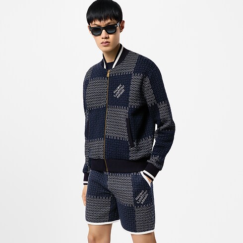 Damier Quilted Cotton Bomber in Men's Ready-to-Wear Outerwear and Coats collections by Louis Vuitton (Product zoom)