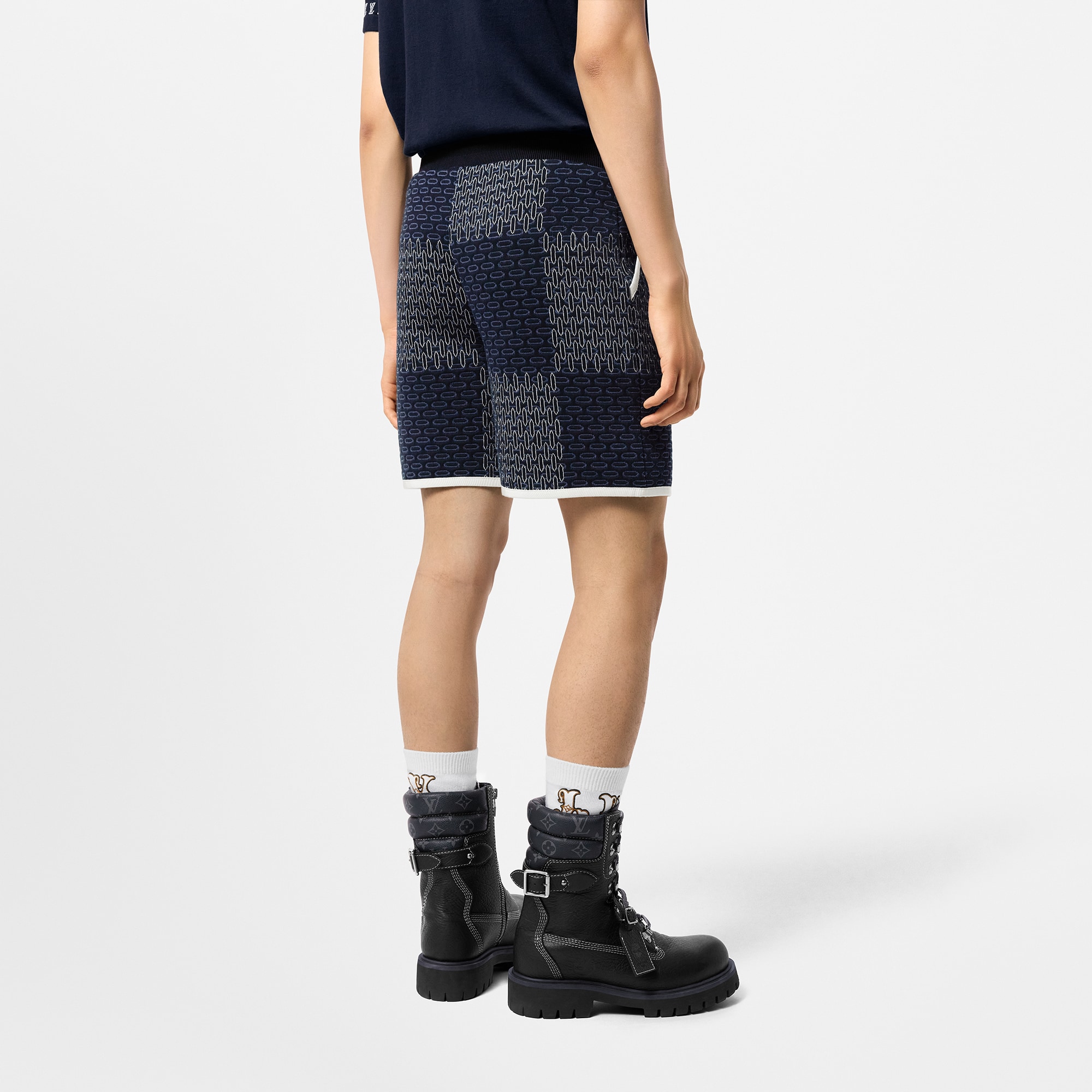 Damier Quilted Cotton Shorts  in Men
