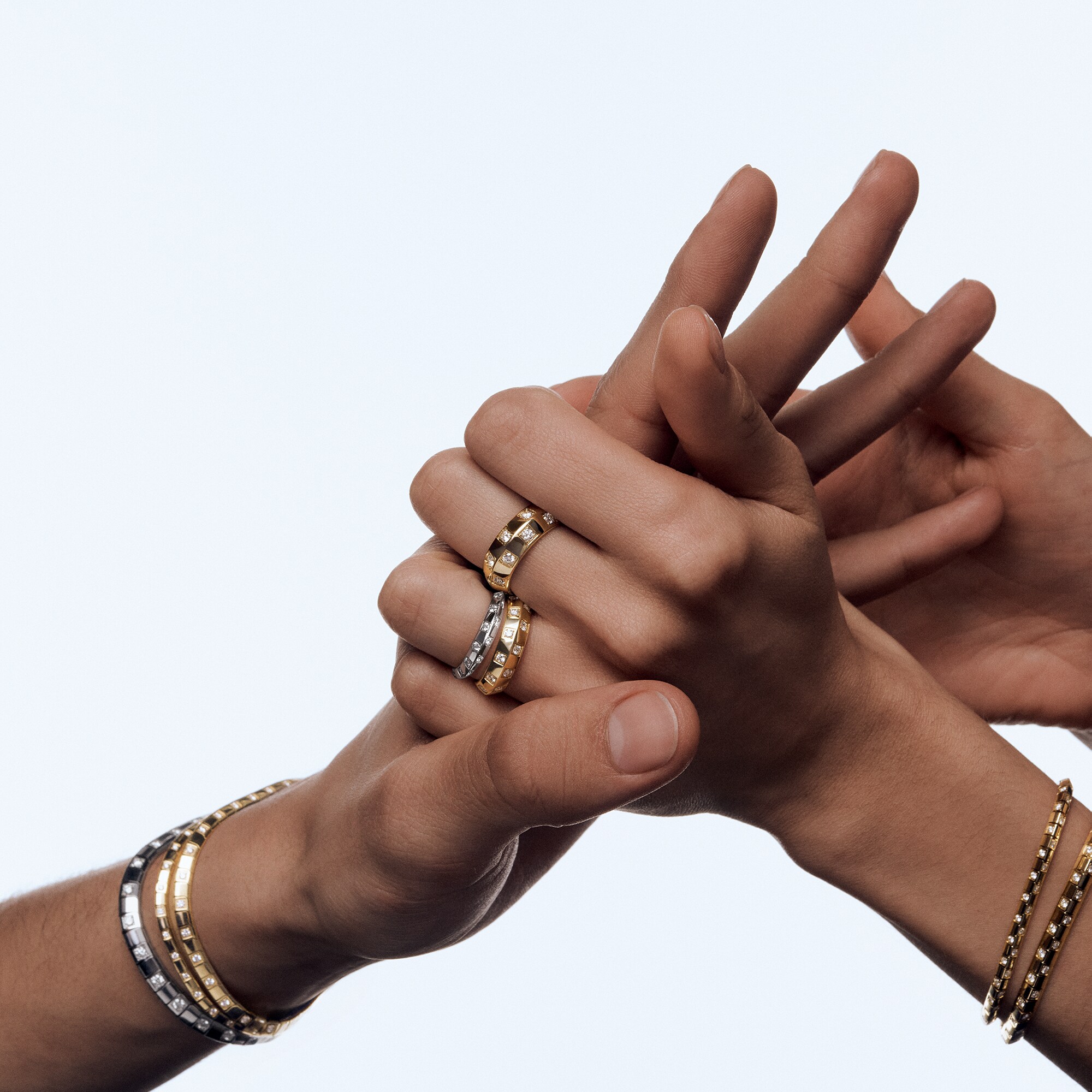 Damier Ring, White Gold and diamonds  in Les Extraordinaires